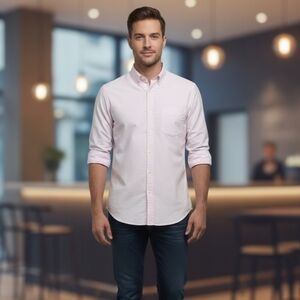 ​J. Crew Secret Wash Shirt in Organic Cotton Stretch